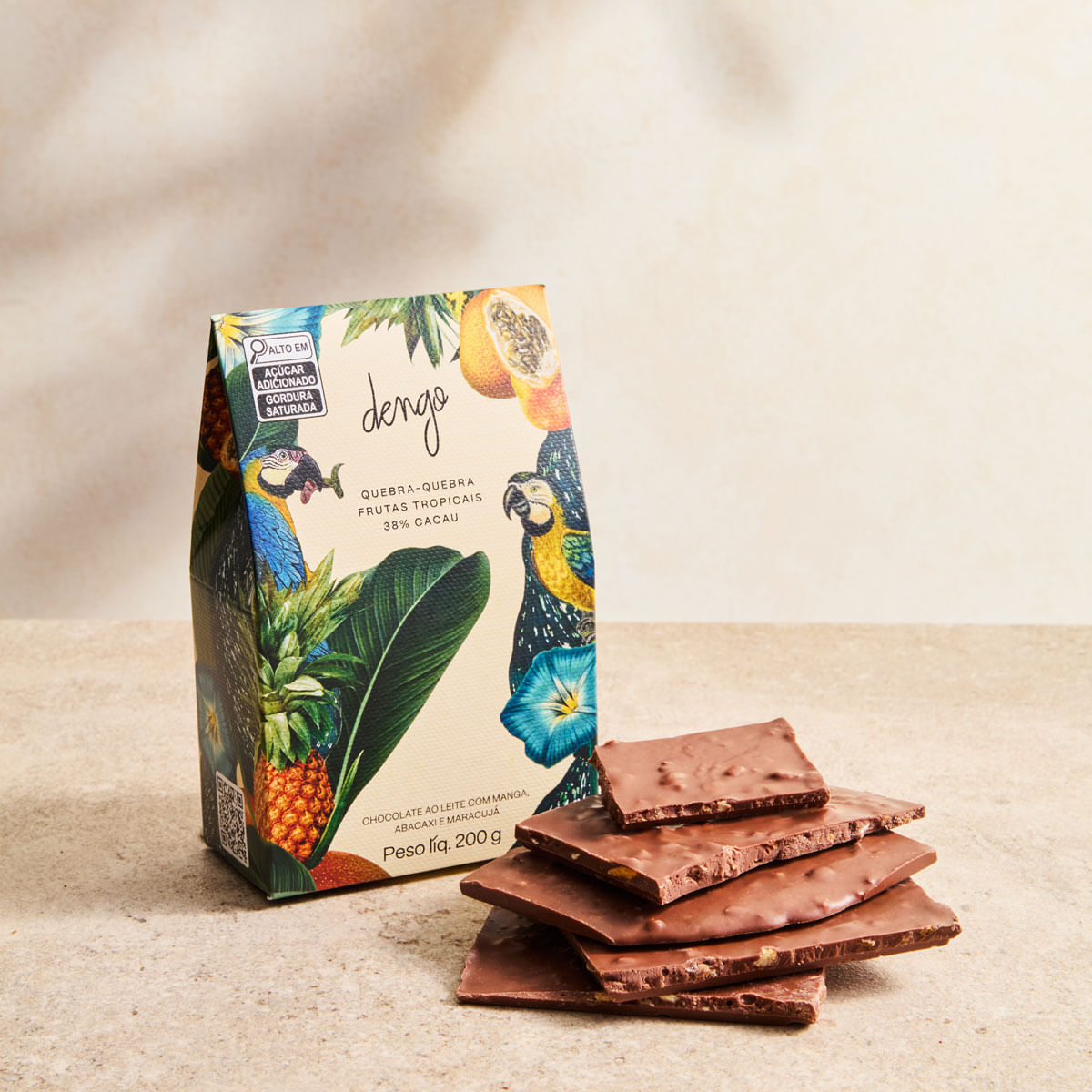 Chocolate Quebra-Quebra de Frutas Tropicais | 200g