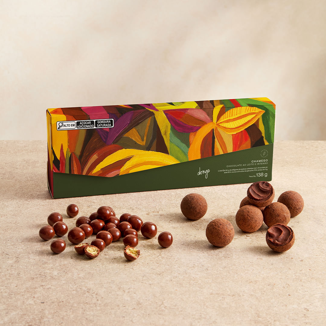 Caixa de Chocolate ao Leite e Intenso Chamego | 138g