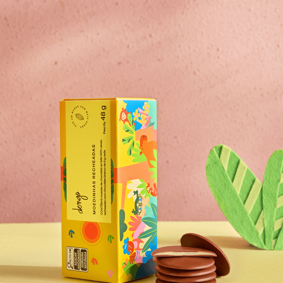 Moedas De Chocolate Infantil 48g