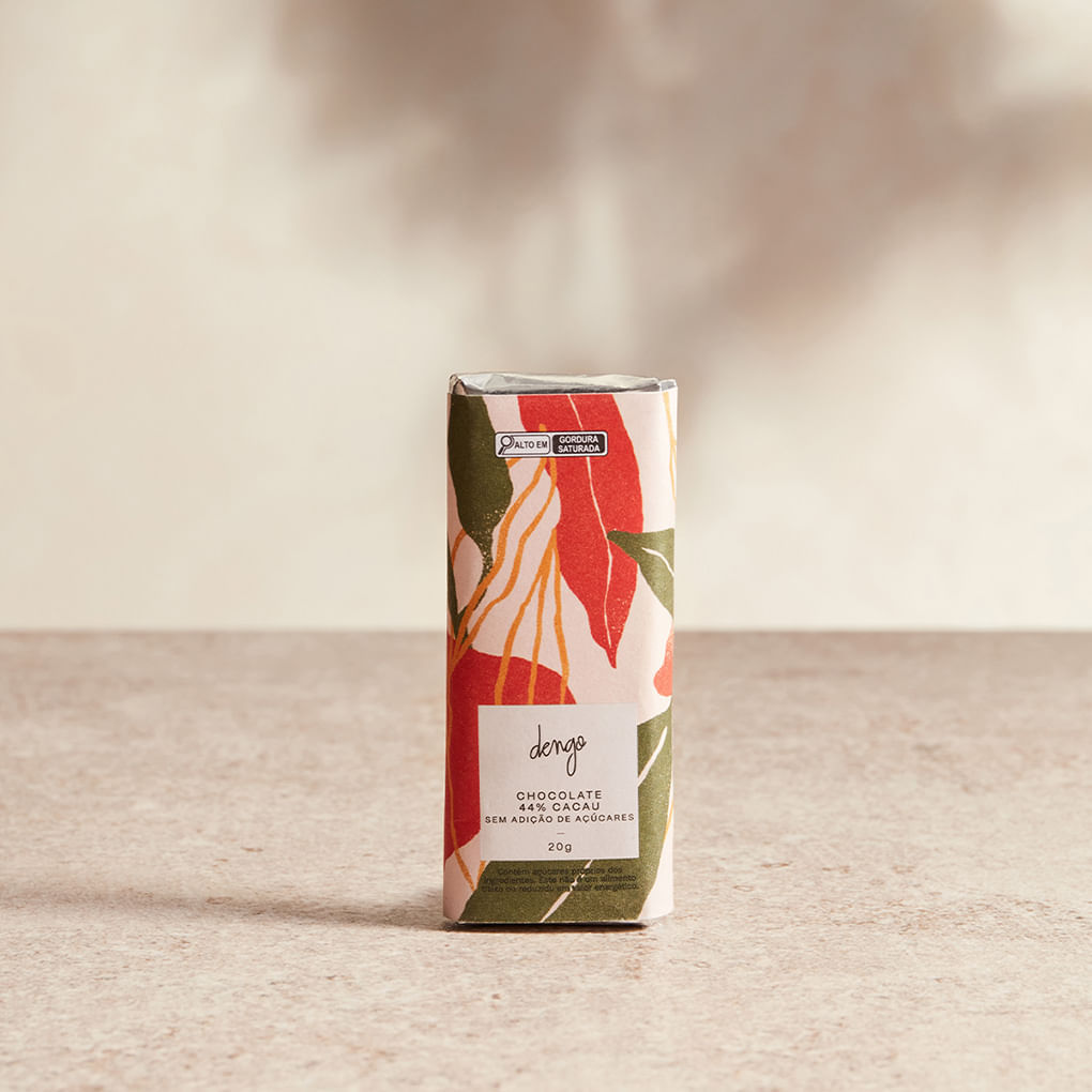 Barra de Chocolate 44%  Zero Adição de Açúcares | 20g - Foto 2